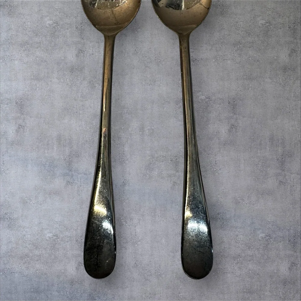 Vintage Italy Silverplated Salad Serving Set‎ 12